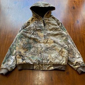 Game Winner Camouflage Hooded Jacket Youth Size L